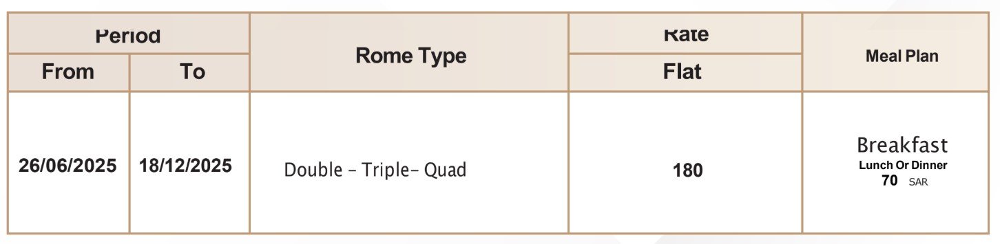 VOCCO MAKKAH HOTEL price