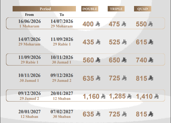 Al Shohada Hotel Rate